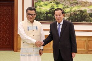 សម្ដេចតេជោ ហ៊ុន សែន អនុញ្ញាតឱ្យឯកឧត្តម  Pabitra Margherita អនុរដ្ឋមន្រ្តីការបរទេសនៃសាធារណរដ្ឋឥណ្ឌា ចូលជួបសម្តែងការគួរសម
