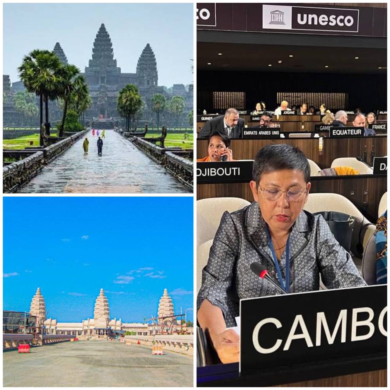 កម្ពុជា ប្រាប់ពីកង្វល់ទៅ UNESCO ពាក់ព័ន្ធនឹងសំណង់ចម្លងដ៏ធំតាមគំរូប្រាសាទអង្គរវត្ត នៅក្នុងខេត្តបុរីរម្យ របស់ប្រទេសថៃ